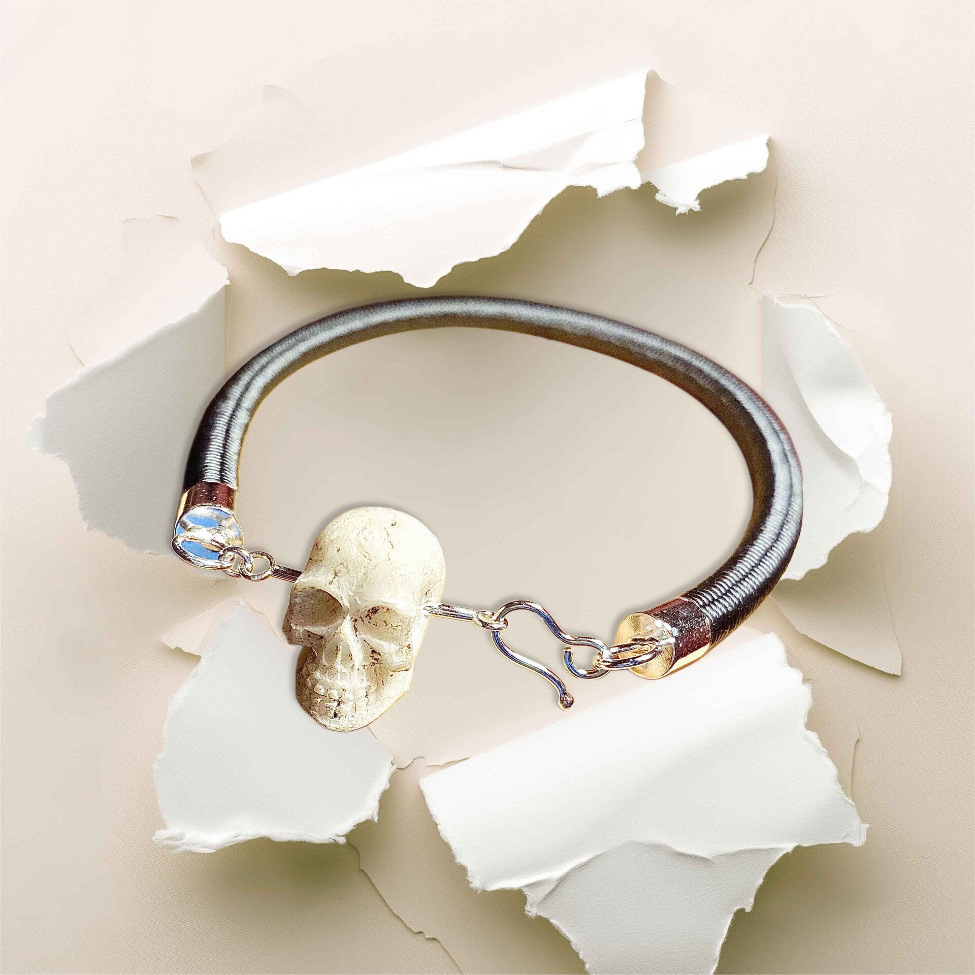 Pulsera con Cráneo – Diseño Único y Audaz para Estilo Alternativo - 2