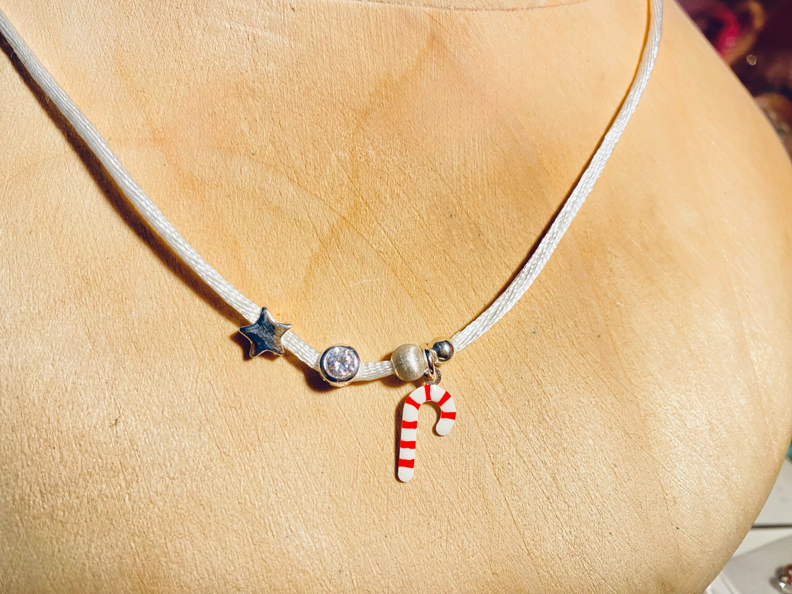 Collar Navideño con Bastón de Caramelo - 4
