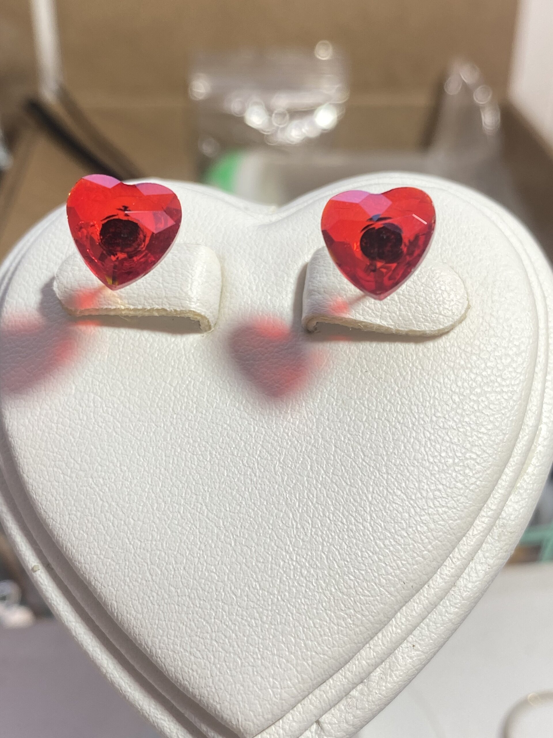 Pendientes Corazón Rojo – Acero - 2