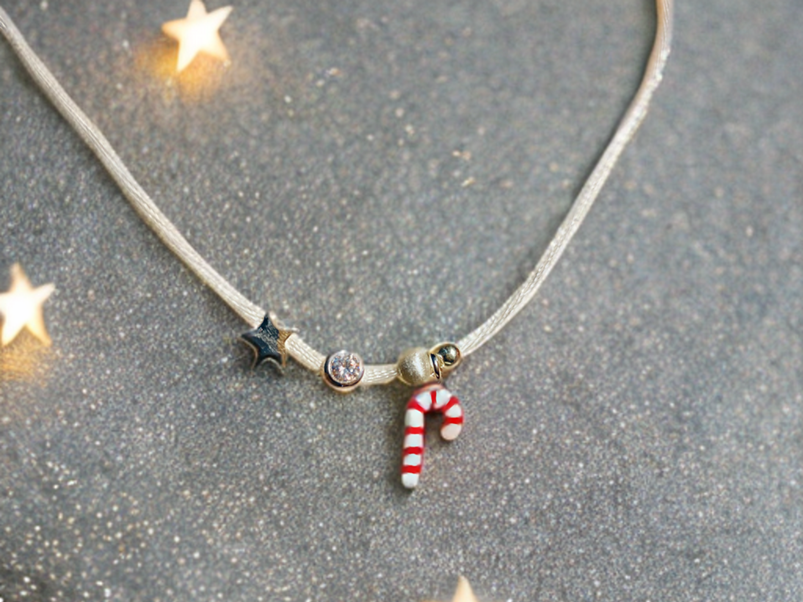 Collar Navideño con Bastón de Caramelo - 5