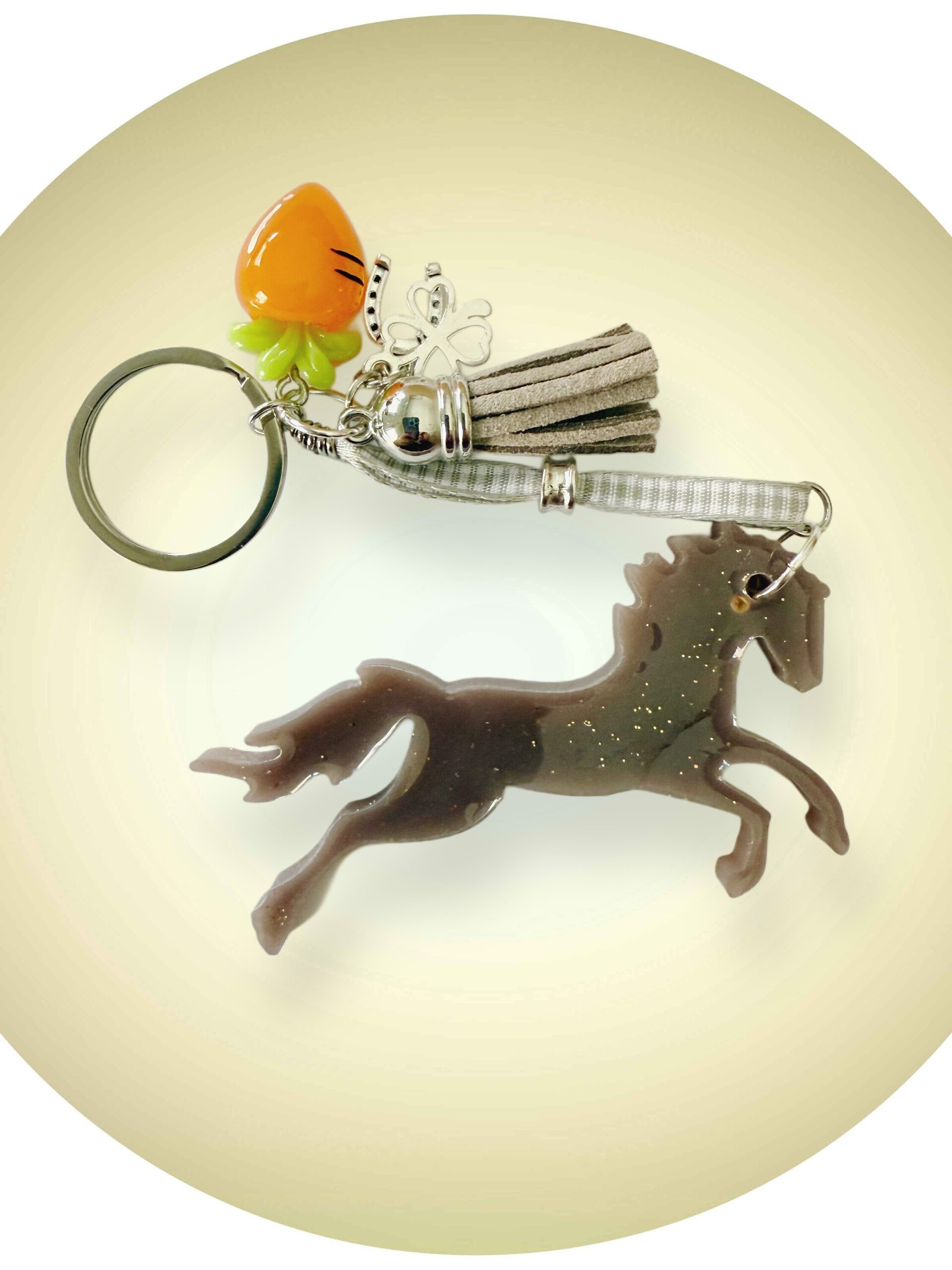 Llaveros de Caballos con Purpurina | Hechos a Mano y Coleccionables - 8