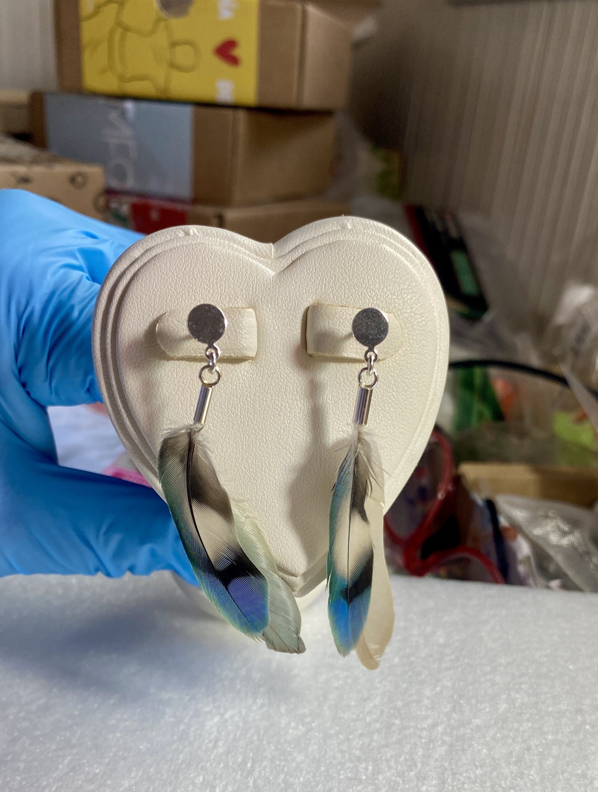 Pendientes de plumas naturales – Ligereza, elegancia y naturaleza - 3