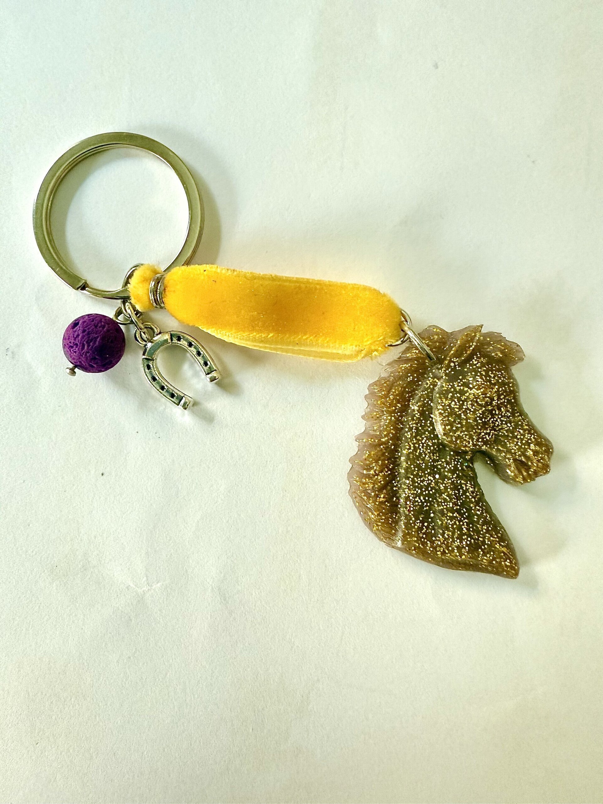 Llaveros de Caballos con Purpurina | Hechos a Mano y Coleccionables - 2