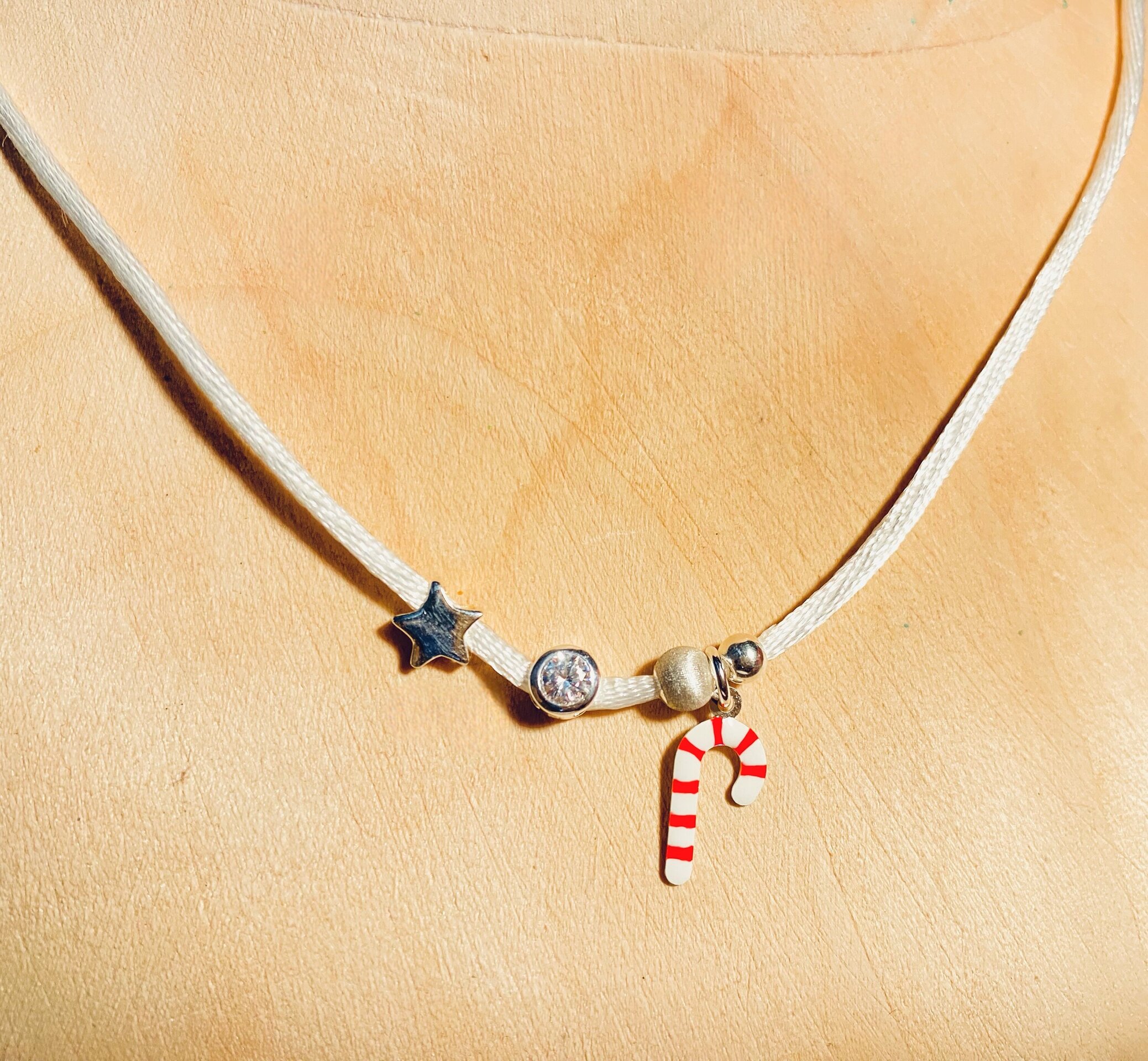 Collar Navideño con Bastón de Caramelo - 3