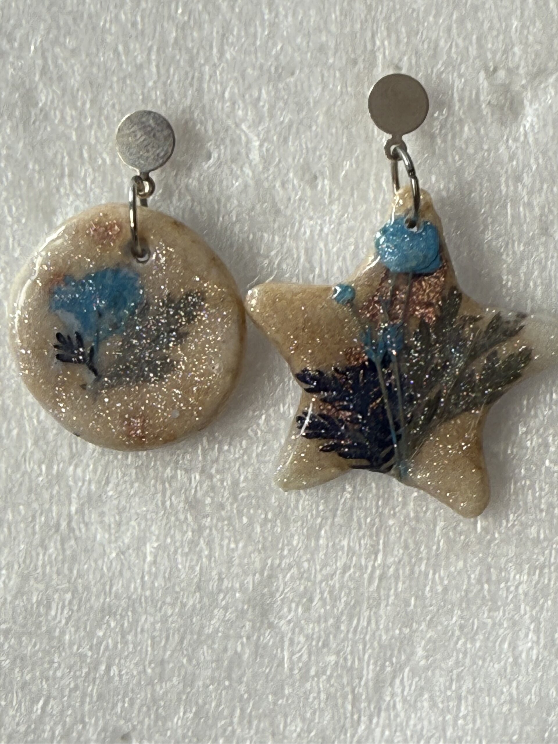 Pendientes duo artesanal | Diseño único hecho a mano - 3